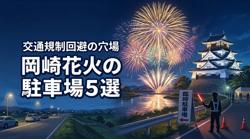 岡崎城下家康公夏まつり岡崎花火の駐車場5選！交通規制を回避する穴場と臨時駐車場