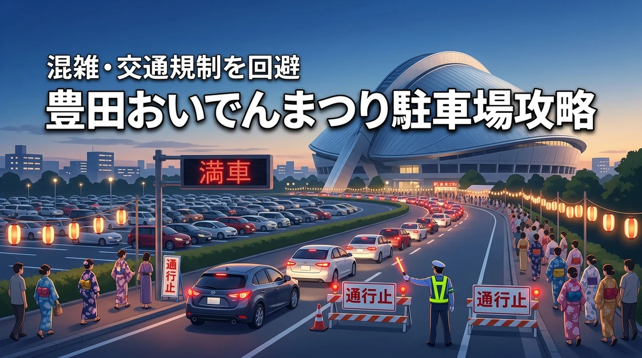 豊田おいでんまつりのおいでん駐車場を攻略!スカイホール豊田の混雑や交通規制を回避