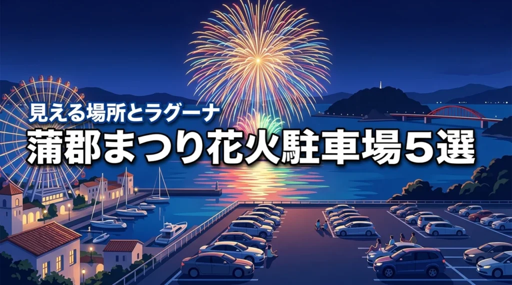 蒲郡まつり納涼花火大会の駐車場5選！蒲郡花火の見える場所とラグーナ周辺情報も