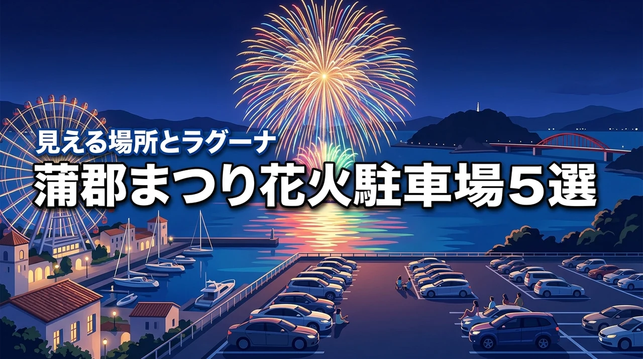 蒲郡まつり納涼花火大会の駐車場5選！蒲郡花火の見える場所とラグーナ周辺情報も