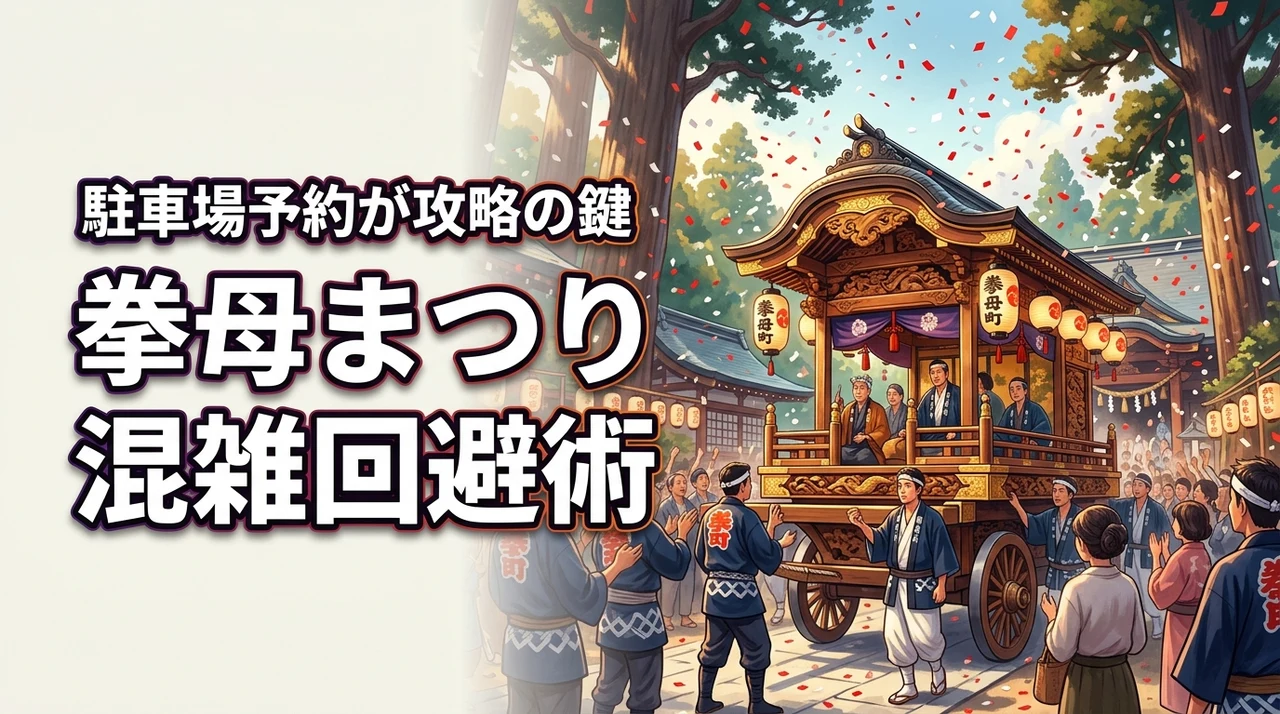 【駐車場予約が鍵】拳母まつり（豊田）の挙母神社周辺の混雑を避けて山車を楽しむ方法