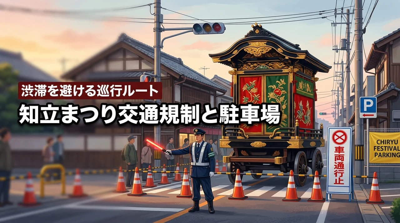 知立まつり山車巡行時の交通規制はこれで完璧！渋滞を避ける駐車場とルート