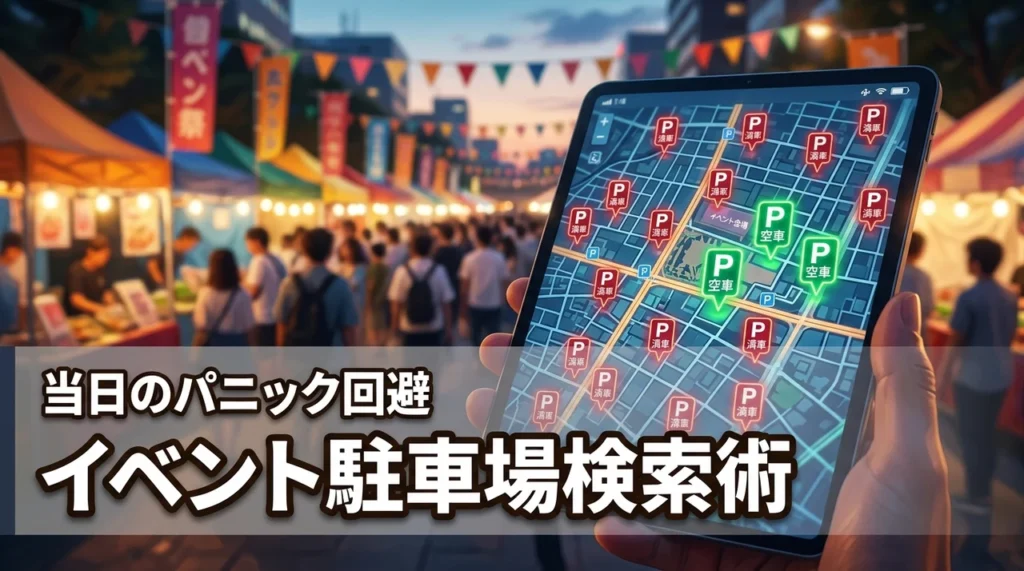 【決定版】イベント時に使える万能な駐車場検索術！当日パニックを防ぐ全手順