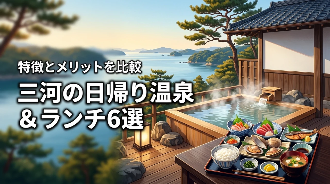 三河の日帰り温泉とランチのおすすめ施設6選！比較ポイントやメリットを徹底網羅