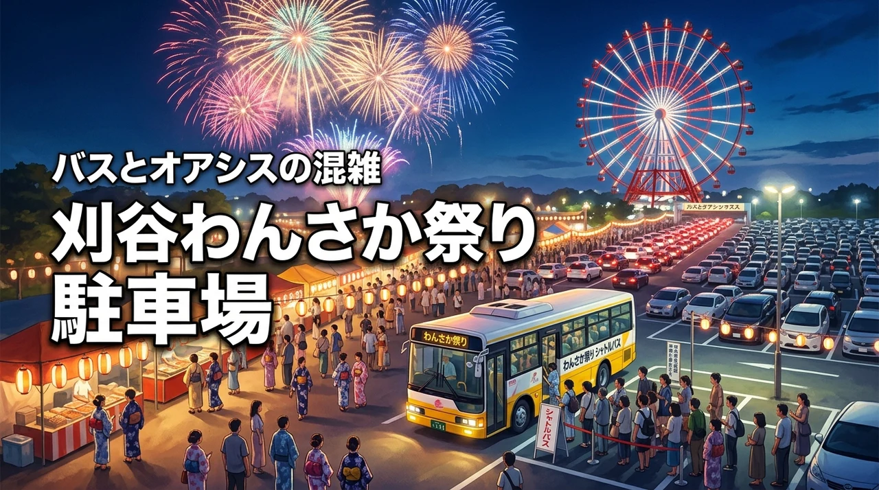 刈谷わんさか祭りの駐車場はある?シャトルバスや刈谷ハイウェイオアシスの混雑も解説