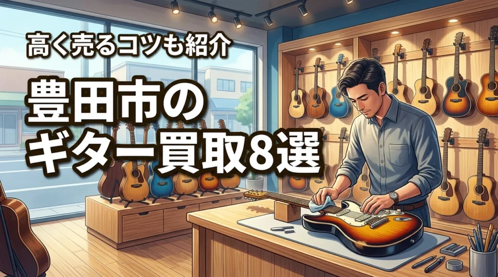 豊田市の楽器買取でギターを高く売るおすすめ店8選！高価査定のコツも紹介