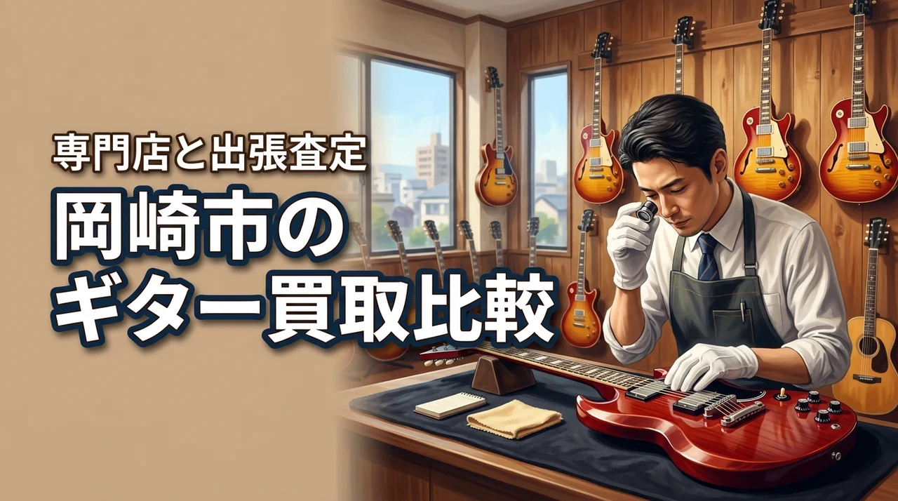 岡崎市の楽器買取でギターはどこに売るべき？おすすめ専門店と出張査定を比較