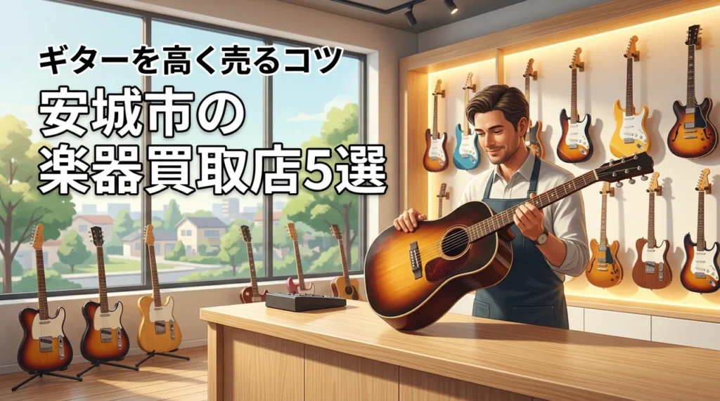 安城市で楽器買取なら？ギターを高く売るおすすめ店5選と査定アップ術