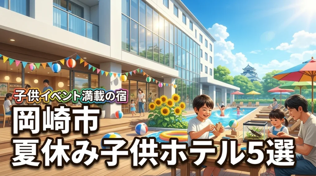 岡崎市の夏休み子供イベントがあるホテル5選！家族旅行に最適な宿泊先
