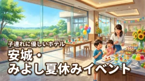 安城やみよしの夏休み子供イベントへ行くならどこ？子連れに優しいホテルも紹介
