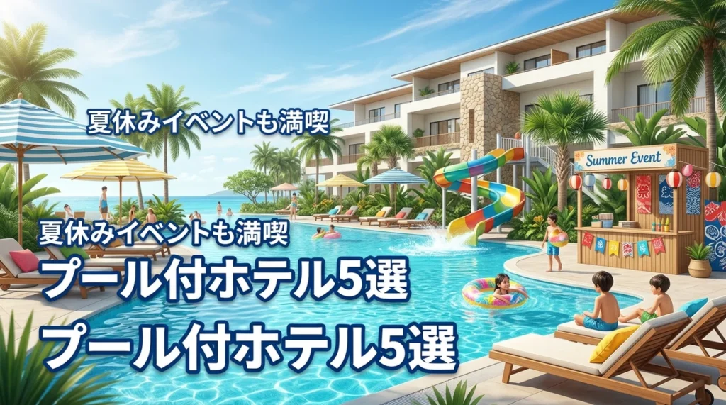 夏休みの子供イベントも愛知のプール付きホテルなら快適！子連れに最適な宿5選