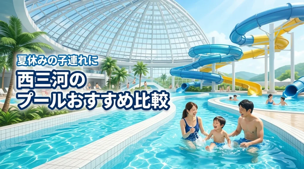 西三河プールおすすめ比較！豊田・岡崎・安城など夏休みの子連れスポット