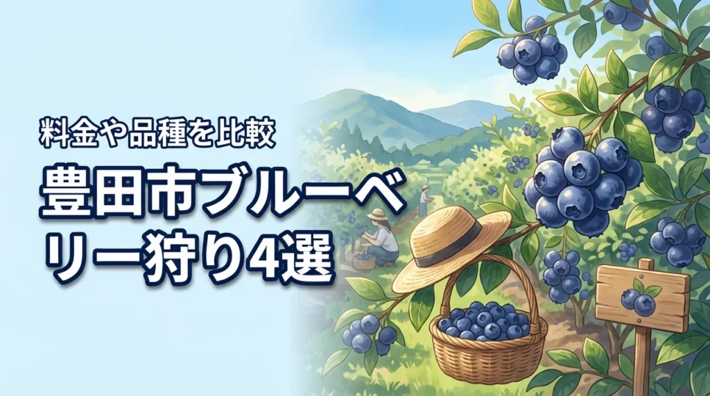 豊田市でブルーベリー狩りが楽しめるおすすめ農園4選！料金や品種も比較