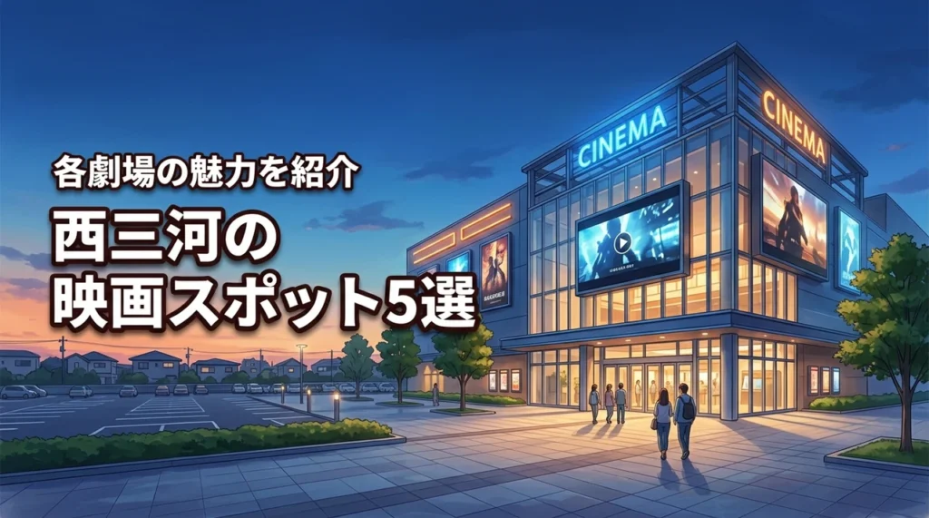 西三河で映画が見れるおすすめスポット5選！劇場の特徴や魅力を詳しく解説します