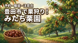 豊田市で栗狩りはどこが良い?足助みたち栗園の予約や注意点、服装まで一挙公開
