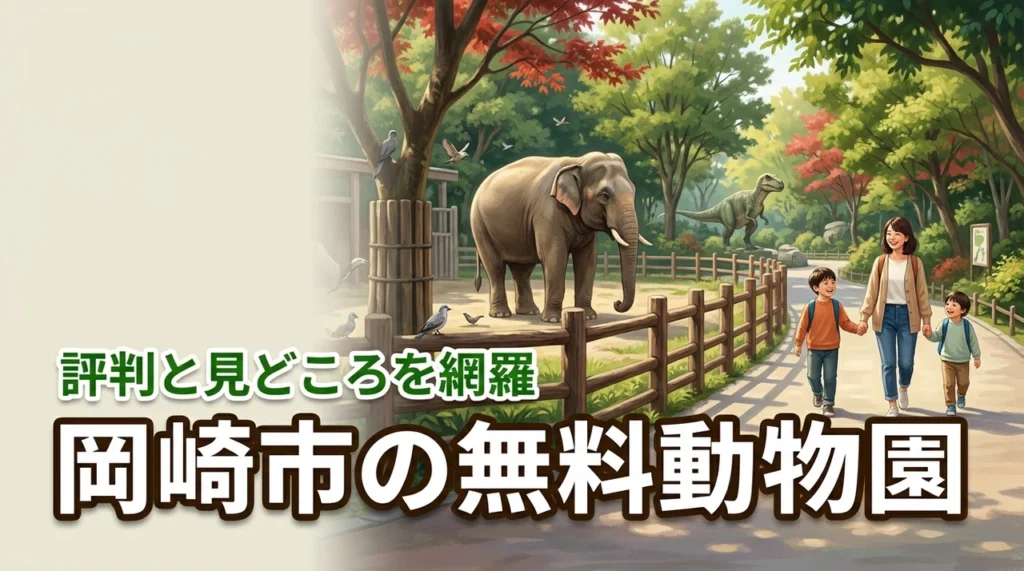 【岡崎市の動物園の評判】無料でここまで遊べる！子連れの見どころやメリットを網羅
